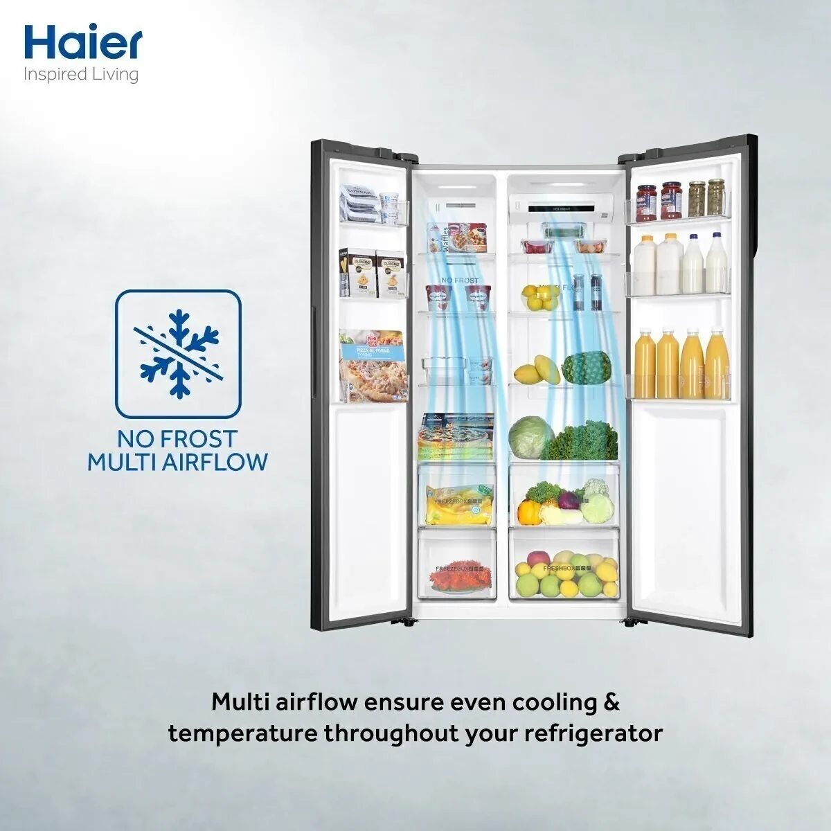 Haier 600L Side-by-Side Refrigerator