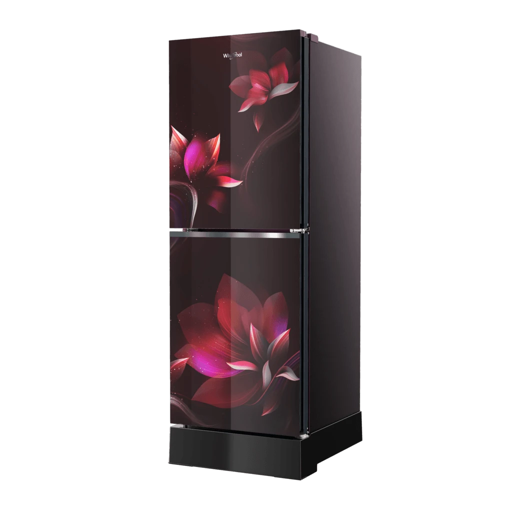Fresh Magic Pro Inverter 278L Glass Door Floret Red